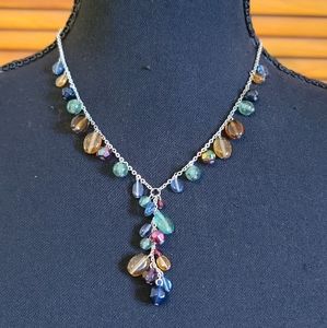 NWT Avenue Beaded Multicolor Dangle Necklace